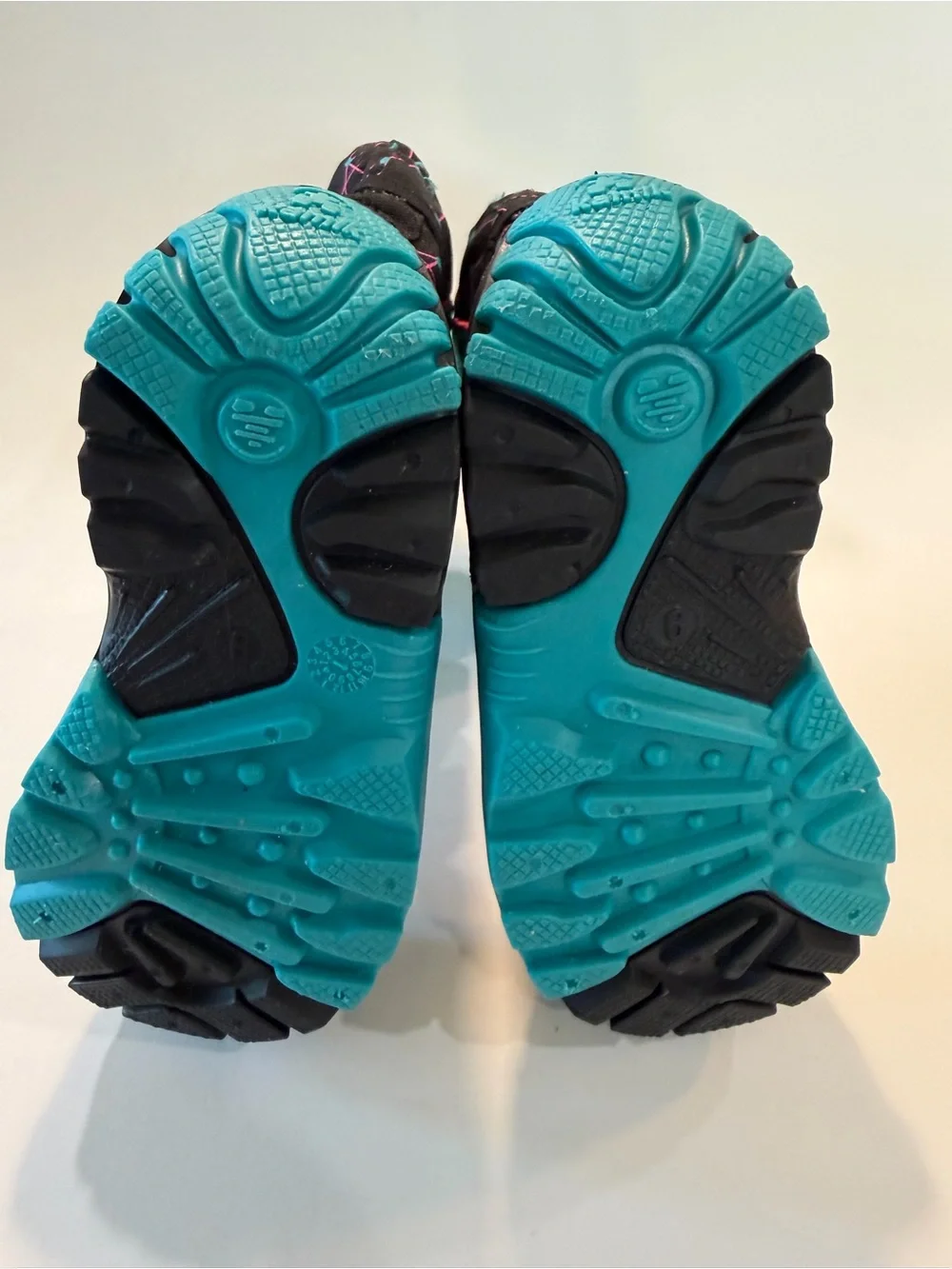 Kamik Toddler Girls Sz 9 Teal & Pink Waterproof Snow Boots New!